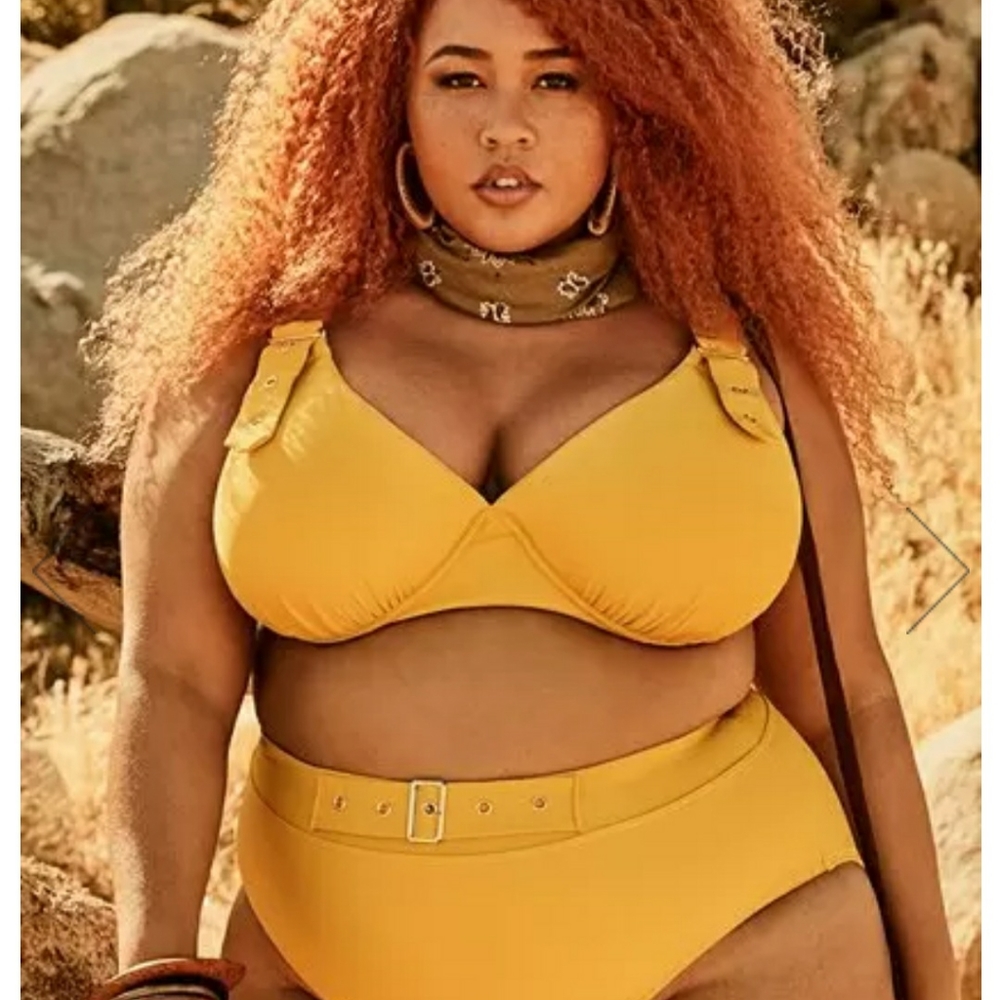 High waisted Yellow Bikini